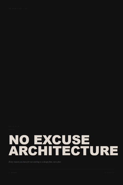 No Excuse Architecture cover