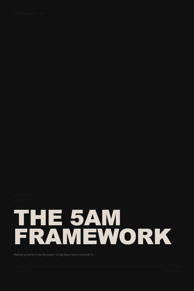 The 5AM Framework cover
